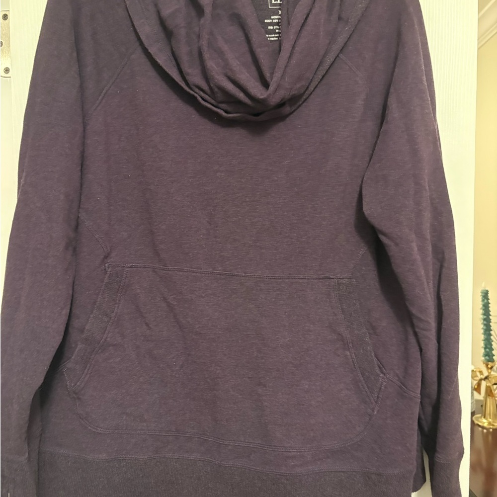 L.L. Bean Women's Dark Purple Hoodie